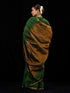Green & Bronze Cotton Silk Saree with Blouse Fabric