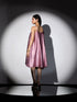 1pc. | Pink Stripe Spaghetti Satin Dress