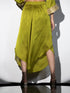 1 pc - Lime Green Satin Dhoti Pant