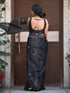 Black with silver Cotton Silk Saree With Plain Black Blouse fabric