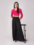Women's ComfortEase 4-Way Stretch Fuchsia Long Sleeve Blouse