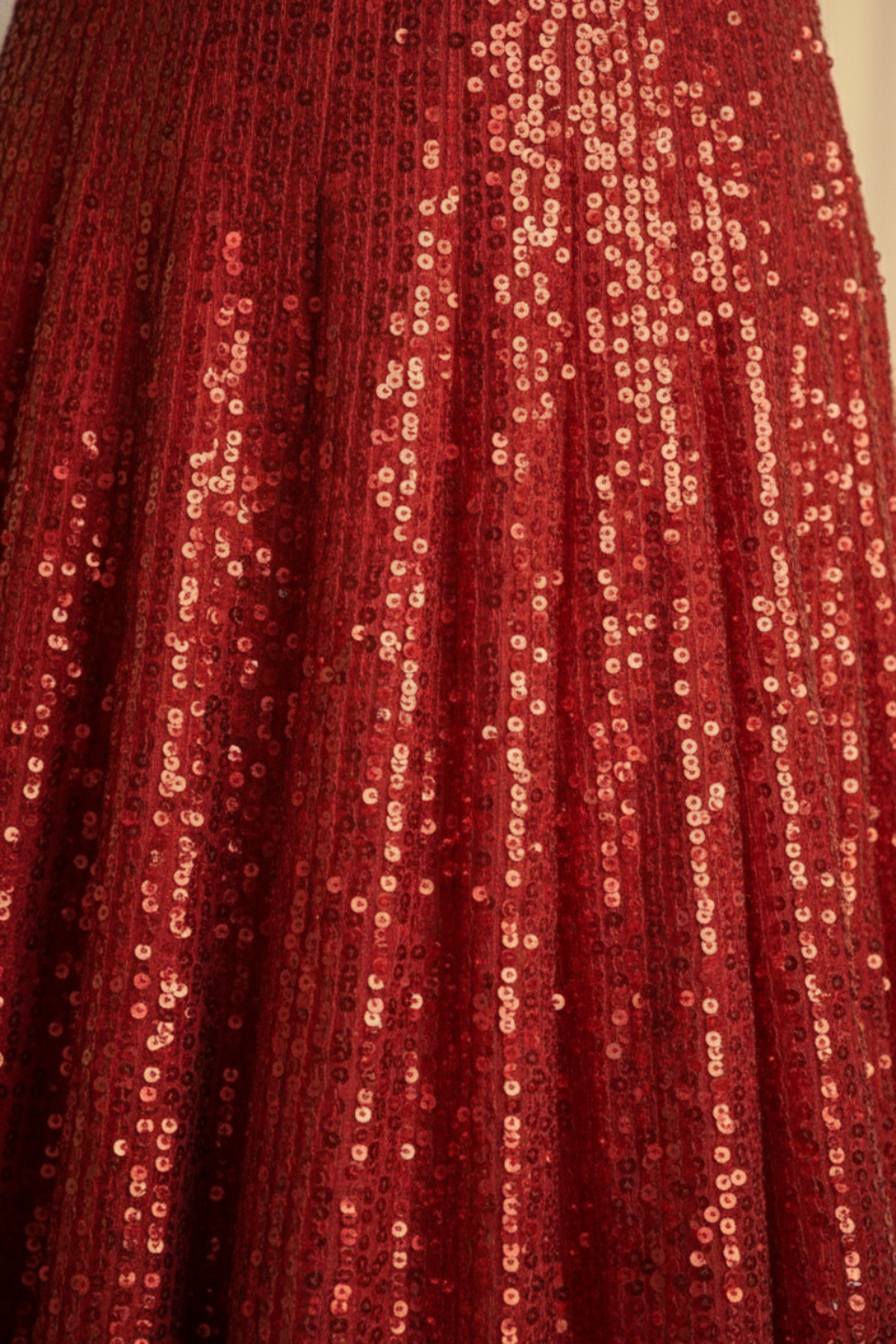 3 pc Set - Diva Maroon Sequin Lehenga with Dupatta with Blouse Fabric