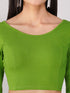 Women's ComfortEase 4-Way Stretch Mehndi Green Long Sleeve Blouse