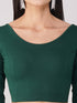 Women's ComfortEase 4-Way Stretch Green Long Sleeve Blouse