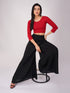 Women's ComfortEase 4-Way Stretch Red Long Sleeve Blouse