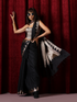 Banaras Black Temple Mul Mul Cotton Silk Saree with Blouse Fabric