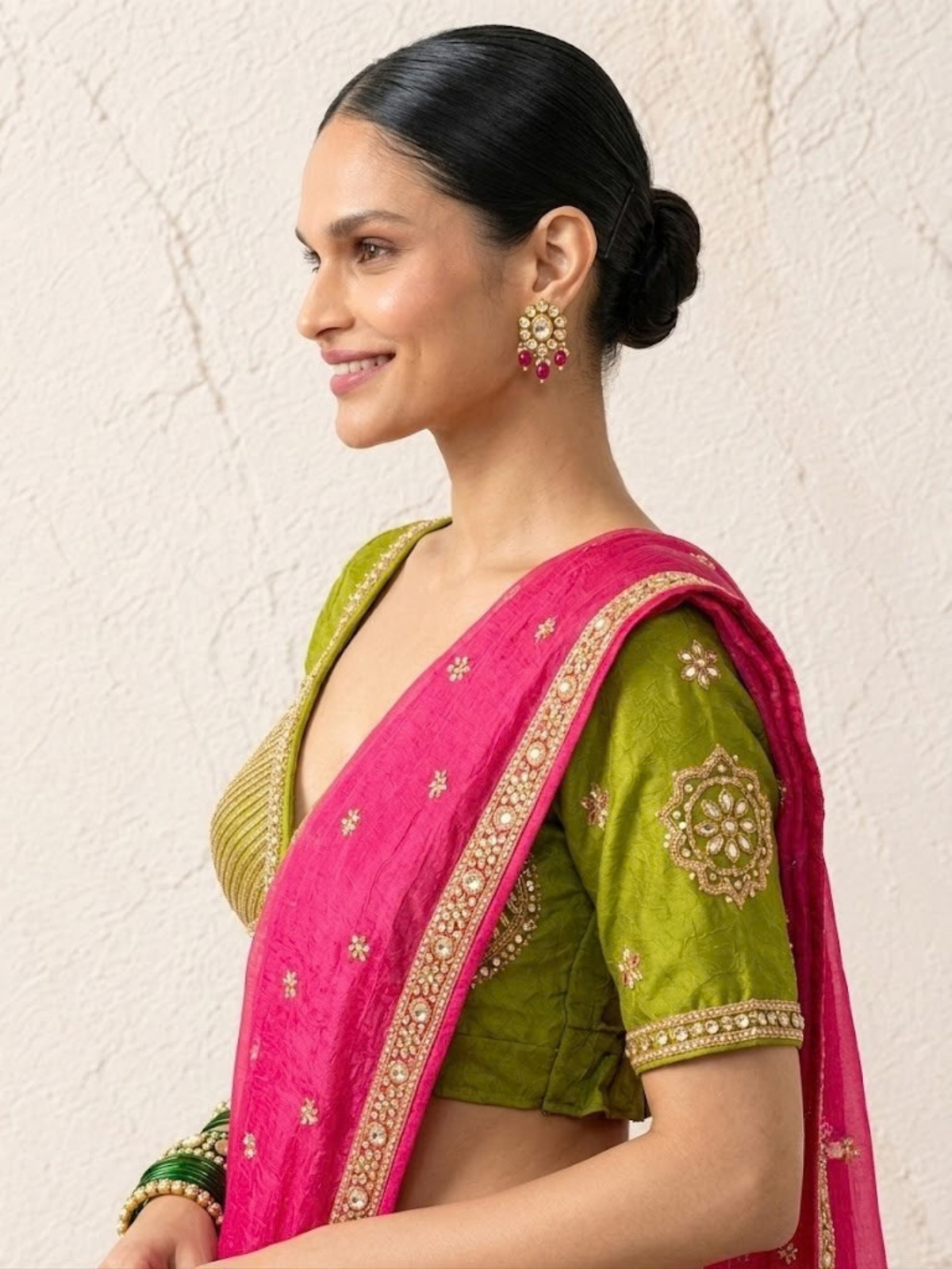 Lime Aangi Blouse