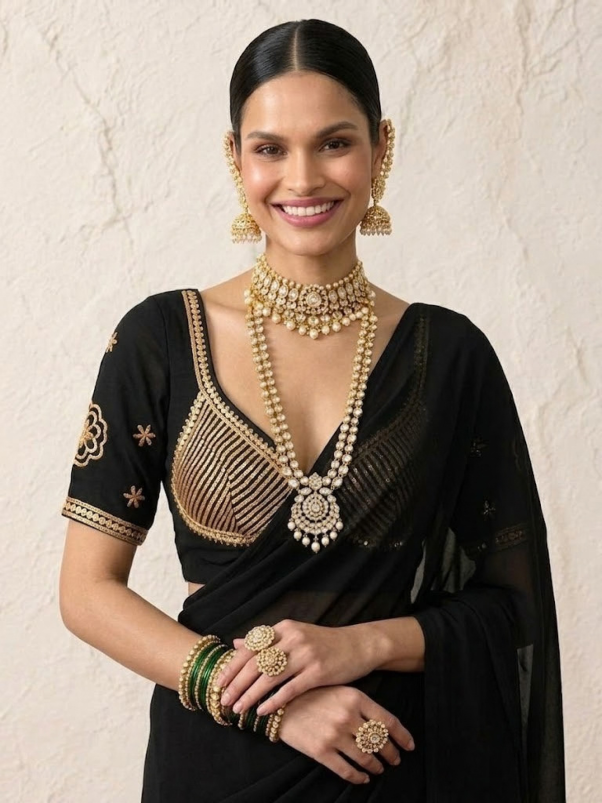Black Aangi Blouse