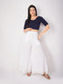 Women's ComfortEase 4-Way Stretch Blue Short Sleeve Blouse