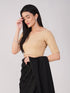 Women's ComfortEase 4-Way Stretch Nude Short Sleeve Blouse