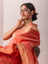 Koyal Pink & Gold Soft Silk Saree with Blouse Fabric