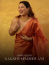 Banarasi Red Orange Saree with Crushed Pallu and Blouse Fabric