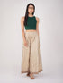 Women's Stretchy Knitted Halter Neck Green Crop Top