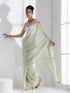 Macha Georgette Saree with Lace and Iridescent Sequin Blouse Fabric