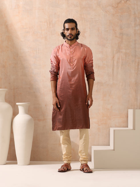 Mens Ombre Shades of Brown Kurta