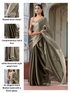 Liquid Gold saree with Lace