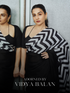 Born Pretty Chevron Triangle Satin Saree with Blouse fabric