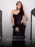 Black Satin Beauty Saree with Black Lace