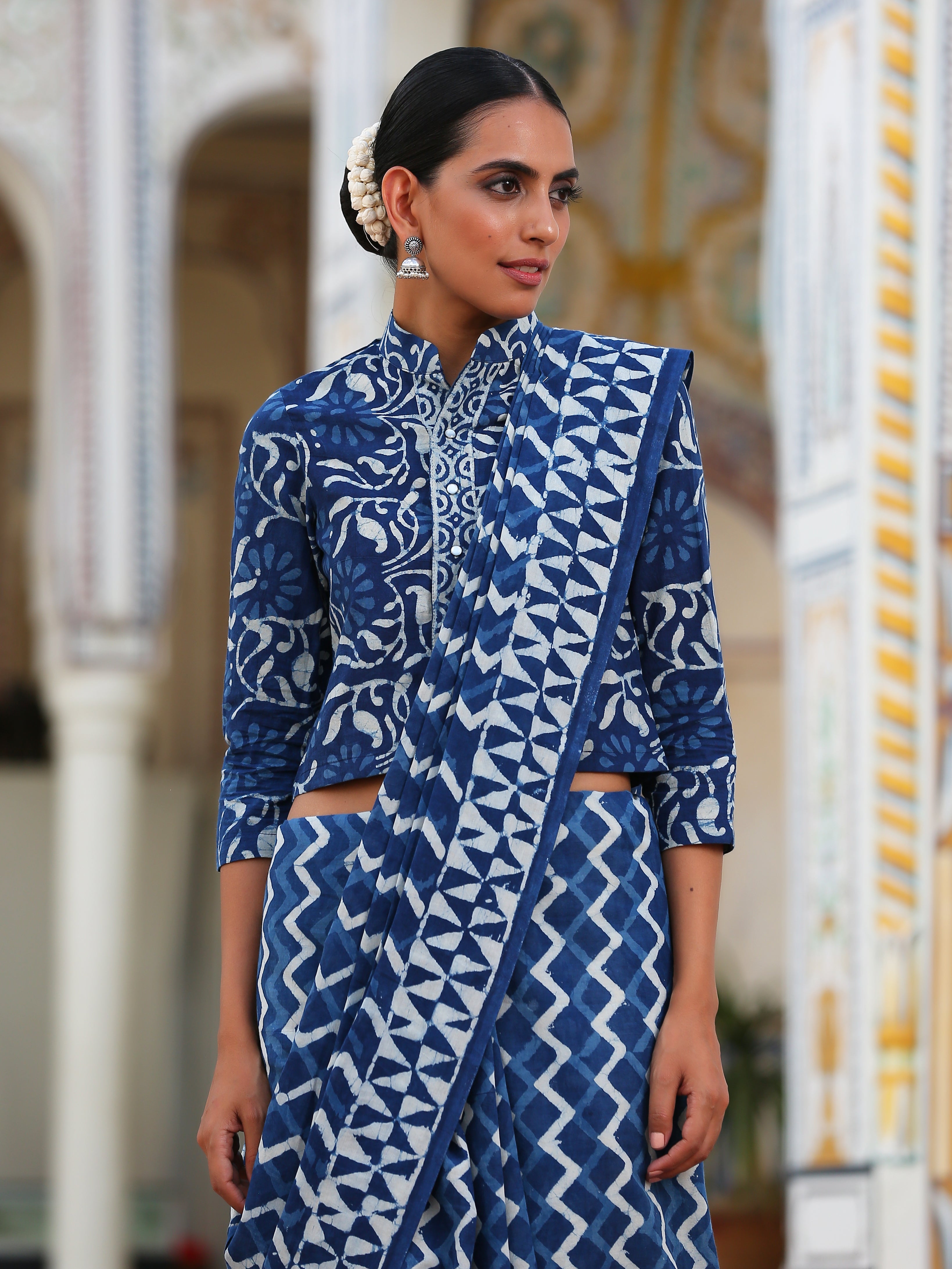 Indigo Indulgence Blouse