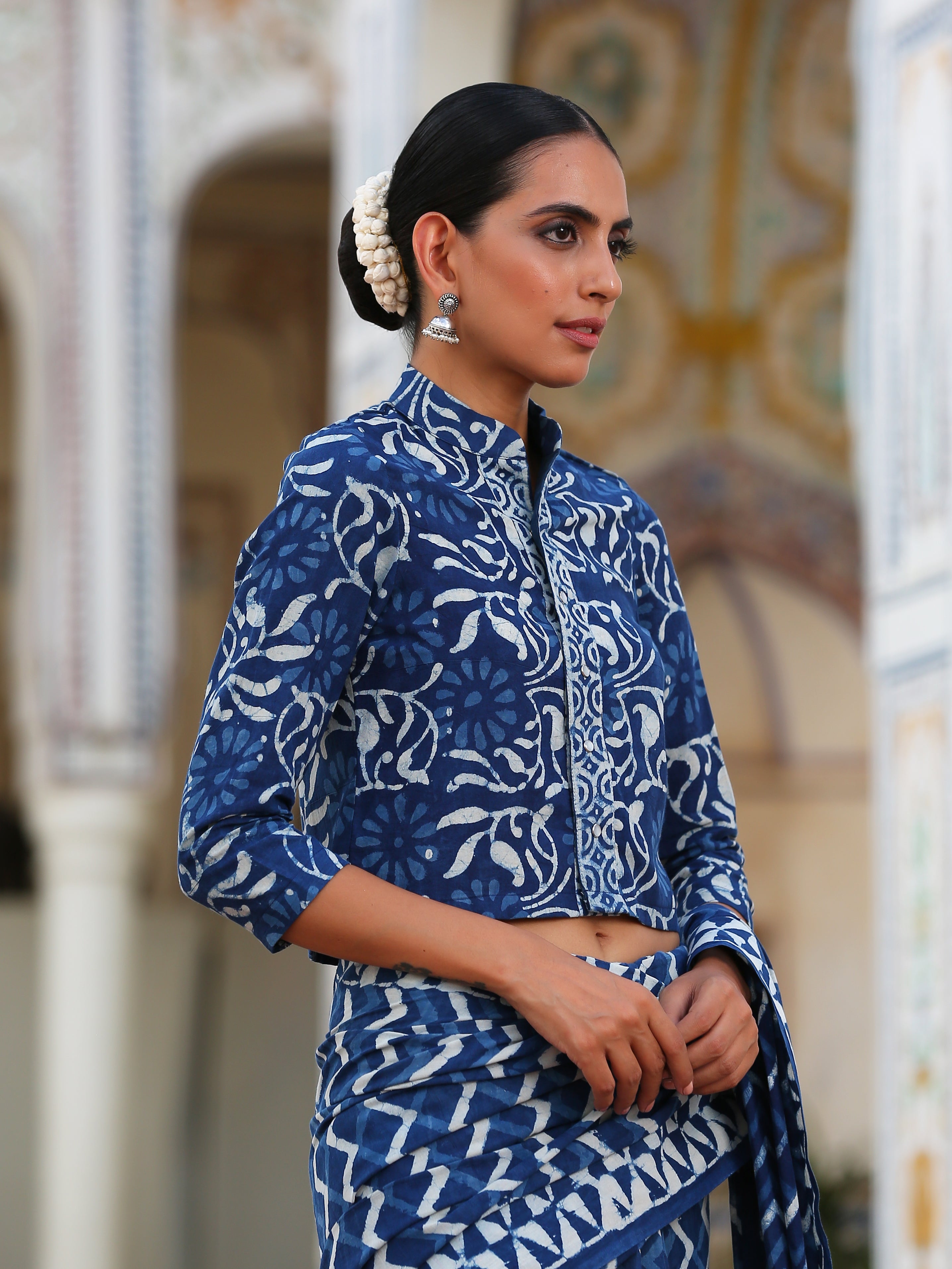 Indigo Indulgence Blouse