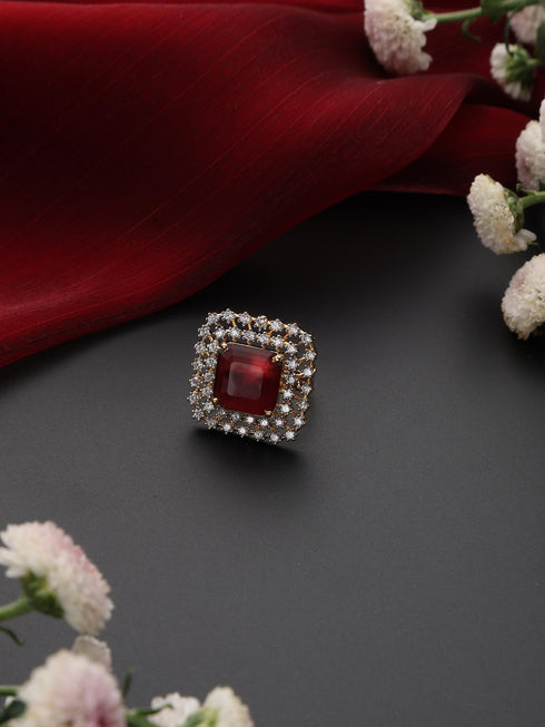 Red Diamond Ring