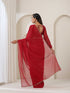 Red Kota Saree with Lace and Blouse Fabric