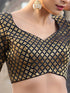 Black Brocade Blouse