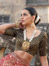 Black Brocade Blouse