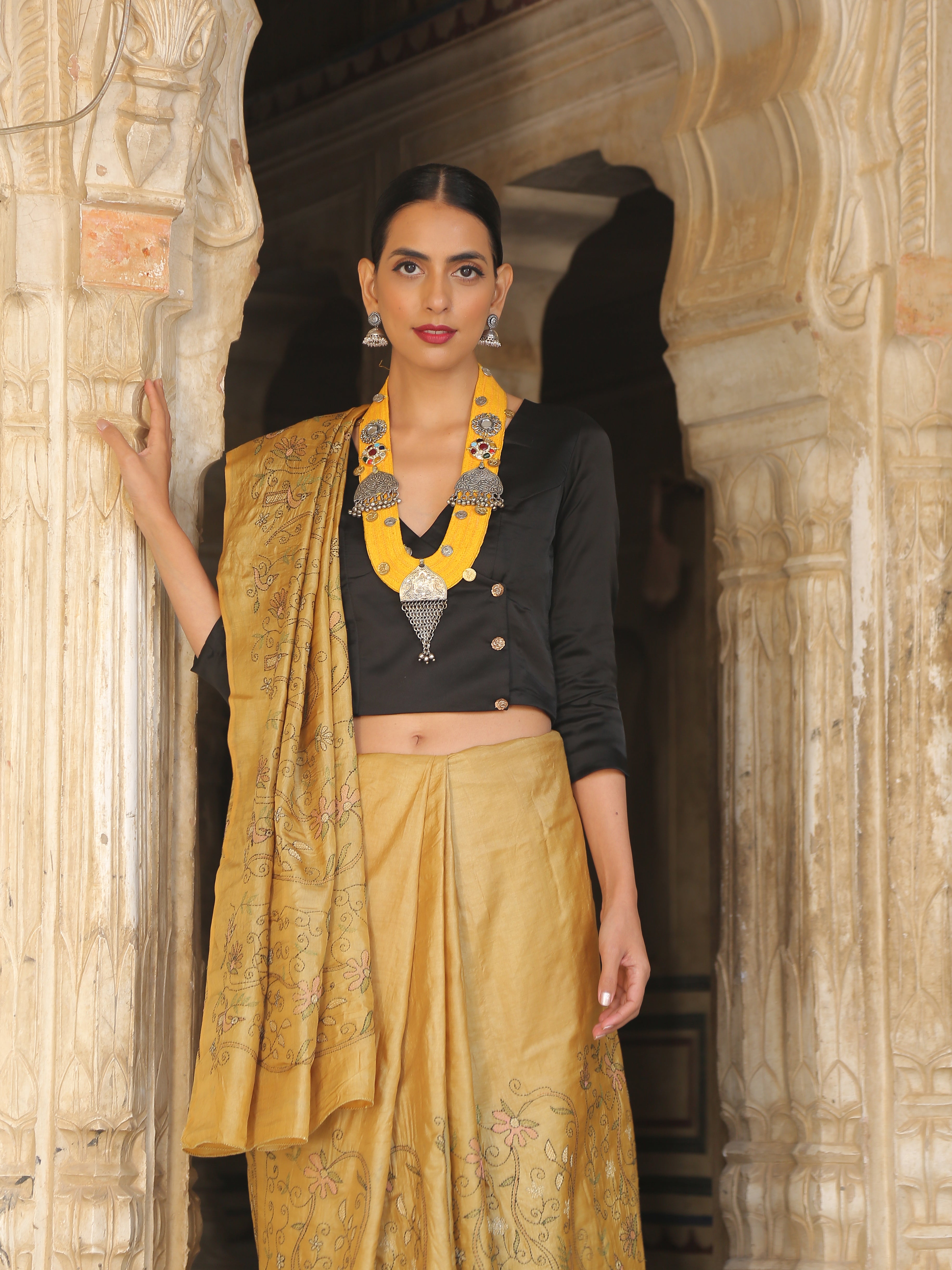 Black Rose Blouse