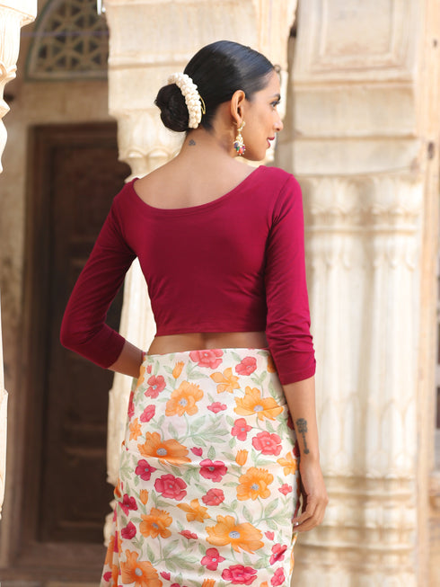 Ruby Red Stretchy Blouse