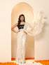 Mother of Pearl White Gold Chiffon Saree