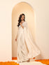 Mother of Pearl White Gold Chiffon Saree