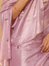 Lavender Silken Saree With Jacquard Blouse Fabric