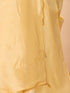 Flax Yellow Silken Saree with Jacqaurd Blouse Fabric