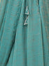 2 pc SET - Paris Woven Paisley Chiffon Skirt Saree with Pallu and Hand Embroidered Blouse Fabric