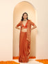Copper Age Metallic Satin Saree with Blouse Fabric