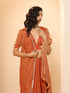 Copper Age Metallic Satin Saree with Blouse Fabric