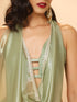 Newly Minted Green Gold Organza Saree