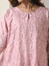 Women’s Pink All Over Schffli Kurta | 1 Pc, Easy Fit, Allover Schiffli Embroidery, Work Wear, Festive Party Wear (PRF'T Lux Duchess Satin Fabric)