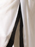 Women’s White and Black Sequin Saree | 1 Pc, Satin Fabric with Sequin Border, Festive Party Wear