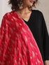 Fuchsia Bird Jacquard Dupatta