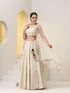 Enchanting Pure Silk Tissue Beaded Lehenga with Net Dupatta and Blouse Fabric