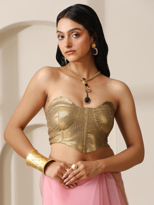 Gold Corset Blouse
