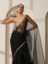 Black Cloud Organza Saree