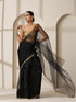 Black Cloud Organza Saree