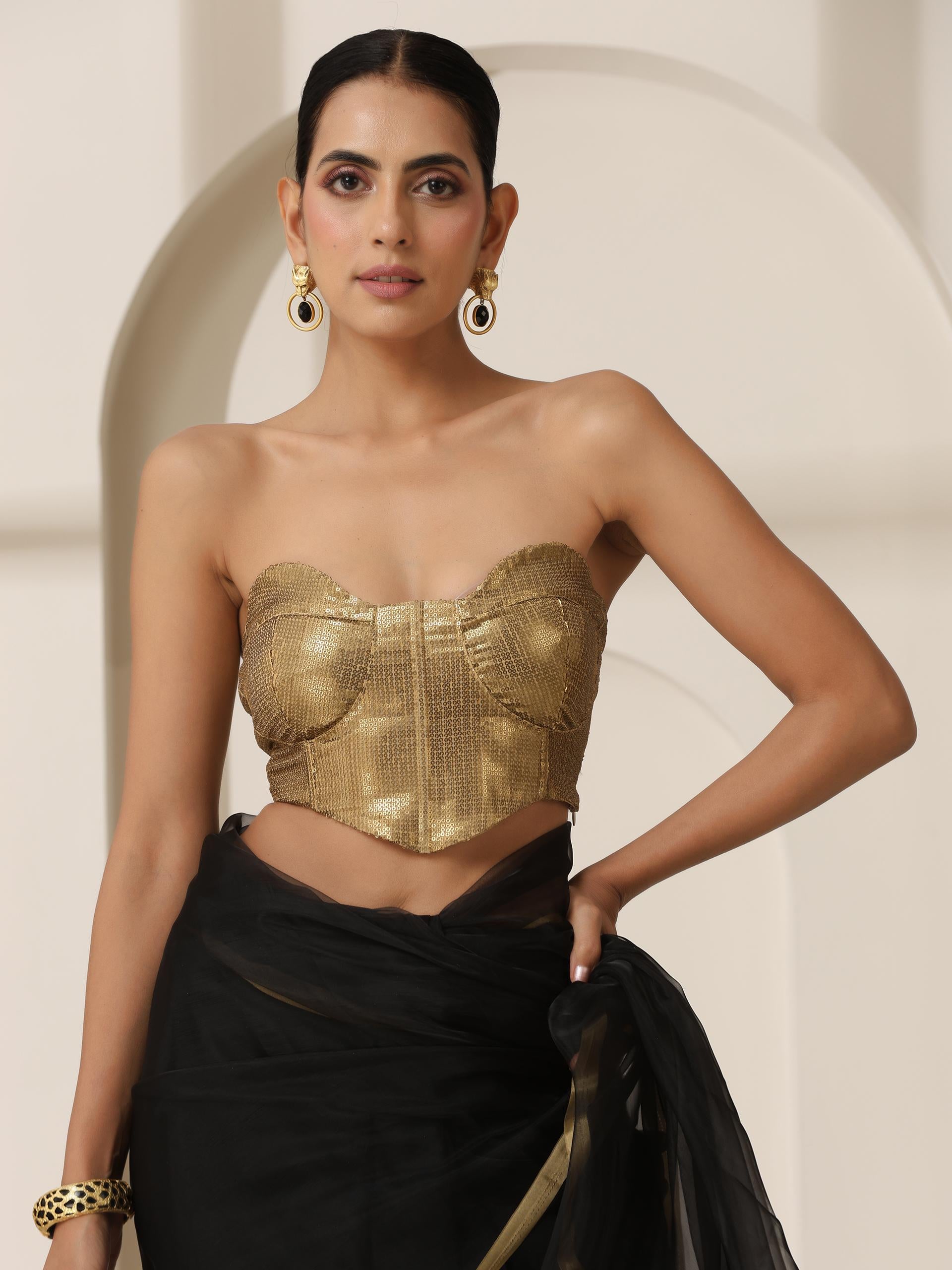 Gold Corset Blouse