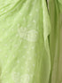 Light Green Rahet Hand Chikankari Saree with Blouse Fabric