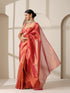 Rani Copper Banarasi Tissue Saree with Blouse Fabric