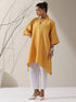Women's Mellow Linen Blend Top with Japanese Overlap & Hand Stitching | 1 Pc, Artisanal Detail, Contemporary Minimal Wear