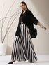 Women's Black Korean Style Zip Shirt | 1 Pc, Modern Co-ord, Sleek Contemporary Wear